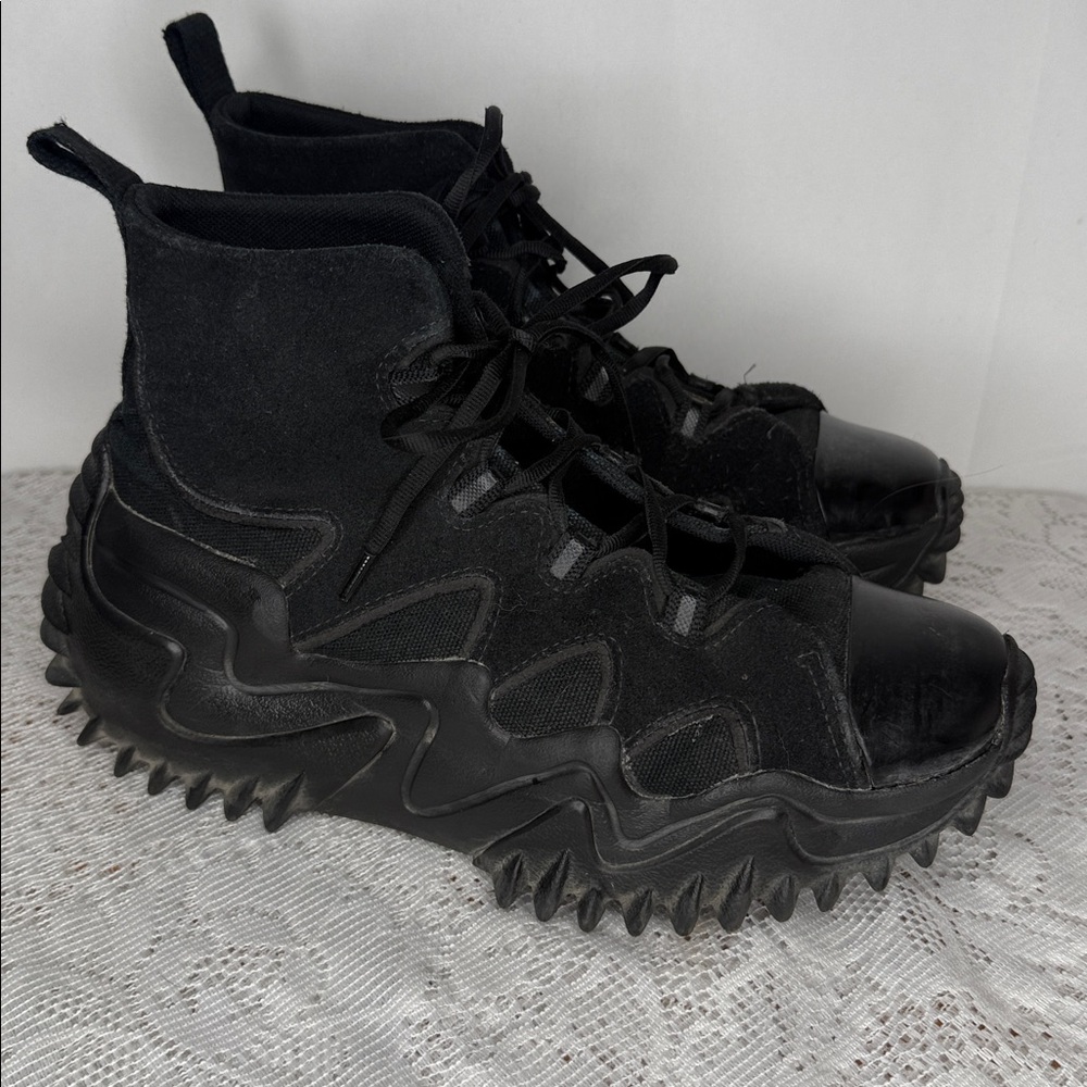 Converse Black Platform Shoes - image 3